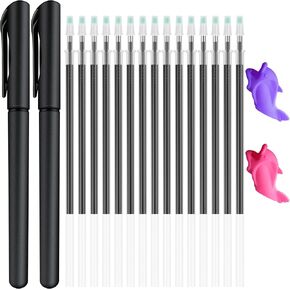 25pcs Magic Pen Refills, Magic grooved Writing Practice for Kids Special Disappearing Ink Pen, Suitable for Beginners to Practice Handwriting, Disappearing Ink Handwriting Book Magic Pen. in Kuwait