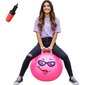 WALIKI Hopper Ball for Kids 3-6 | Hippity Hop | Jumping Hopping Ball | Relay Races | Pink 18" in Kuwait