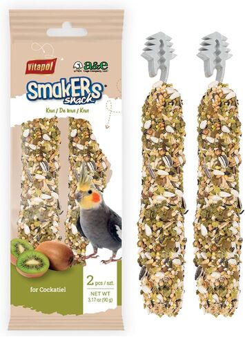 Vitapol Smakers Fruit Treat Sticks for Cockatiels & Lovebirds, Twin Pack in Kuwait