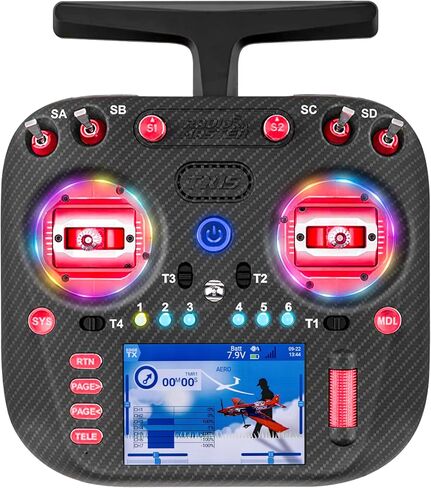 Radiomaster TX15 Max ELRS Transmitter, 16CH EdgeTX Radio Controller with AG02 CNC Hall Gimbals, 3.5" IPS Touchscreen, RGB Gimbal Lights, USB‑C, Foldable Antenna, Mode 2 in Kuwait