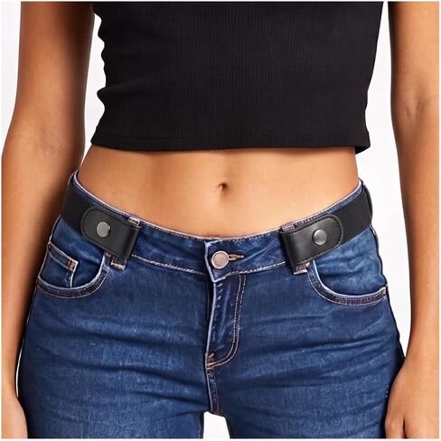 WHIPPY Buckle Free Comfortable Elastic Belt for Women or Men, Buckle-less No Bulge No Hassle Invisible Belts in Kuwait