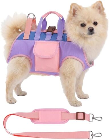 Dog Sling Carrier, 2PCS Pet Lift Harness for Hiking & Outdoor Trip in Kuwait