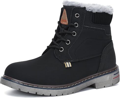 Mishansha Boy's Girl's Winter Snow Boots Waterproof Kids Hiking Boots Cold Weather Outdoor Fur Lined Warm Walking Boot Shoes in Kuwait