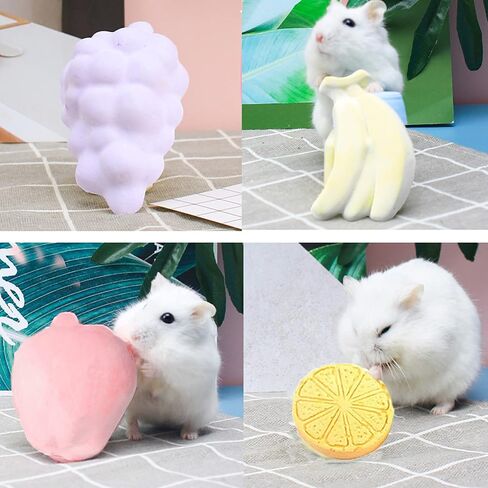 Tfwadmx Lava Block Chew Toys Teeth Grinding Pet Lava Block Calcium Stone for Chinchilla Hamster Mouse Squirrels and Small pet 4 Pack in Kuwait