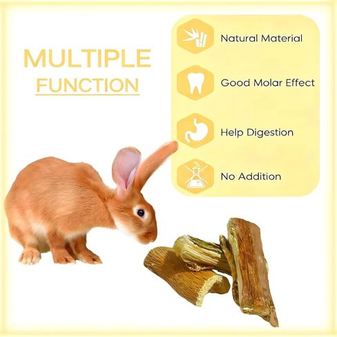 Rabbit Chew Toys,Natural Papaya Chew Sticks for Chinchilla Bunny in Saudi Arabia
