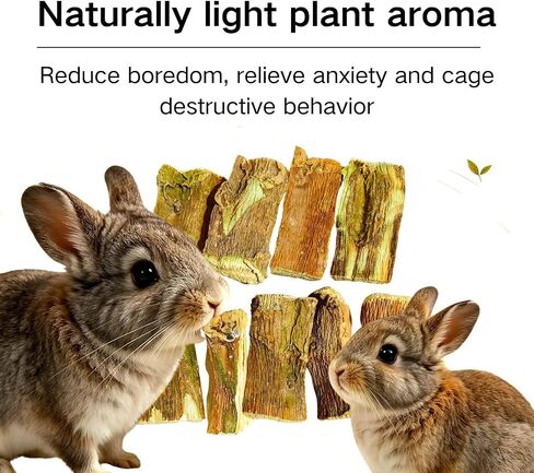 Rabbit Chew Toys,Natural Papaya Chew Sticks for Chinchilla Bunny in Saudi Arabia