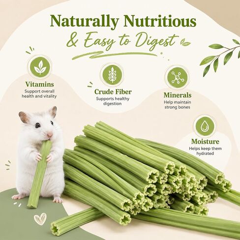35PCS Rabbit Chew Sticks,Molar Toys for Guinea Pigs, Hamsters,Chinchillas in Saudi Arabia