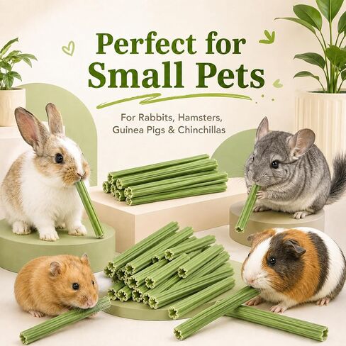35PCS Rabbit Chew Sticks,Molar Toys for Guinea Pigs, Hamsters,Chinchillas in Saudi Arabia