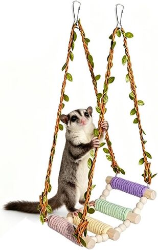 Sugar Glider Swing Toys,Natural Wood Rat Enrichment Toys in Saudi Arabia