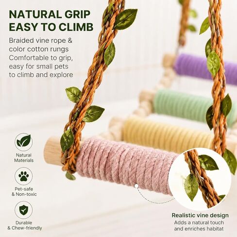 Sugar Glider Swing Toys,Natural Wood Rat Enrichment Toys in Saudi Arabia