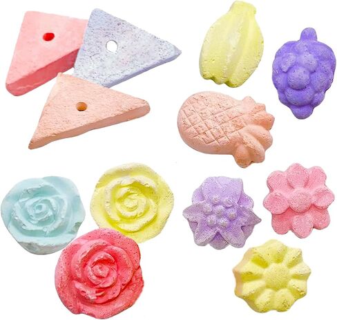Tfwadmx Lava Block Chew Toys Teeth Grinding Pet Lava Block Calcium Stone for Chinchilla Hamster Mouse Squirrels and Small pet 4 Pack in Kuwait