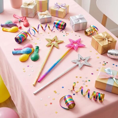 3 Pcs Star Wands Fairy Princess Wand for Girls Birthday Party Dress Up in Saudi Arabia