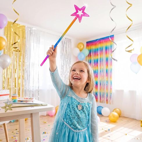 3 Pcs Star Wands Fairy Princess Wand for Girls Birthday Party Dress Up in Saudi Arabia