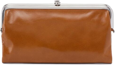 محفظة HOBO Lauren Clutch - هيكل من الجلد الناعم مع قفل قبلة للإغلاق، وجيب داخلي بسحاب، وفتحات للبطاقات in Kuwait