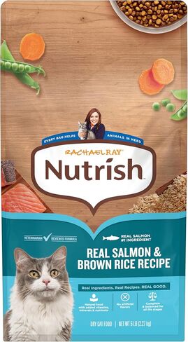 Nutrish Dry Cat Food, Salmon & Brown Rice Recipe, 5 lb. Bag (Rachael Ray) in Saudi Arabia