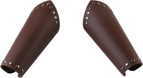HZMAN Faux Leather Arm Guards - Medieval Cross Bracers - One Size in Kuwait