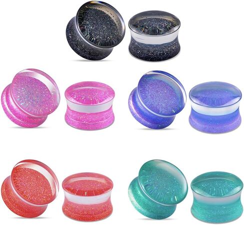 TBOSEN Acrylic Ear Gauges Color Ear Plugs Stretching Kit Tunnels Expander Mix Set Gift in Saudi Arabia