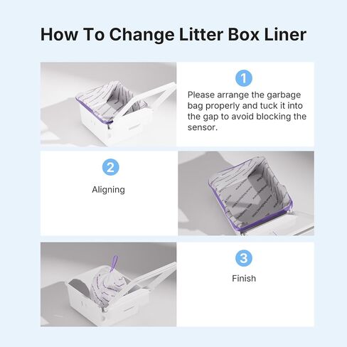 PetPivot AutoScooper 12 Replacement Litter Liners, Heavy-Duty Drawstring Bags for AS12 Automatic Cat Litter Box, 3 Rolls (60 Count) in Kuwait