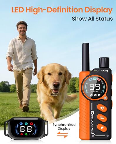 Bark & Shock Collar Combo for 2 Dogs, 4200Ft Shock Collar for Dogs 10-150lb in Saudi Arabia