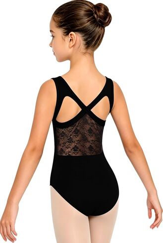 WYHDY Girls Lace Crisscross Back Dance Ballet Leotard Toddler Tank Dancewear in Kuwait