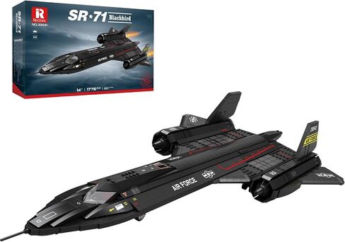 Reobrix Fighter Jet Building Sets for Adults, Military Fighter Display Model 33024, Technical Military Plane Collectible Set, Toys Gifts for Aviation Fans Boys Girls 14+ (1387 PCS) in Kuwait