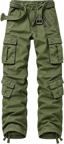 سراويل البضائع النسائية TRGPSG، سراويل رياضية عصرية بحزام خصر مطاطي، سراويل Techwear Camo مع جيوب متعددة in Kuwait