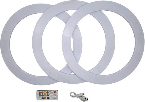 Led Juggling Rings Rechargeable Light Up Juggling Rings Multiple Colors with Charger Set of 3 in Kuwait