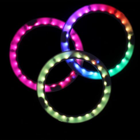 Led Juggling Rings Rechargeable Light Up Juggling Rings Multiple Colors with Charger Set of 3 in Kuwait