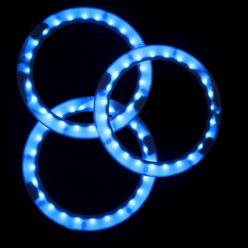 Led Juggling Rings Rechargeable Light Up Juggling Rings Multiple Colors with Charger Set of 3 in Kuwait