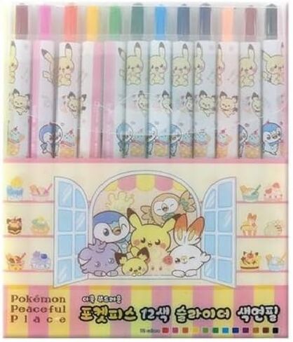 Pikachu 1Pack, 12Count Colored Pencil Set Twistable Crayons(Package May Vary) in Kuwait