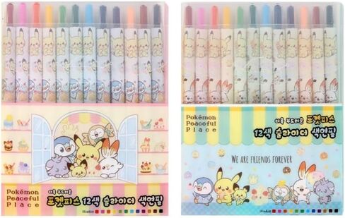 Pikachu 1Pack, 12Count Colored Pencil Set Twistable Crayons(Package May Vary) in Kuwait