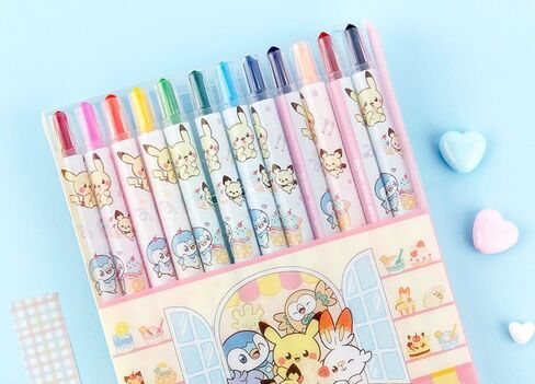 Pikachu 1Pack, 12Count Colored Pencil Set Twistable Crayons(Package May Vary) in Kuwait
