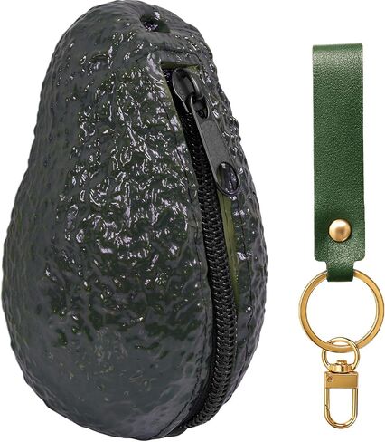 FUSMYE Avocado Coin Purse Pouch | Novelty Wallet Gifts For Avocado Lover women kids | Realistic Looking Avocado Decorations | Wristlet Wallets Avocado Decorations Accessories in Kuwait