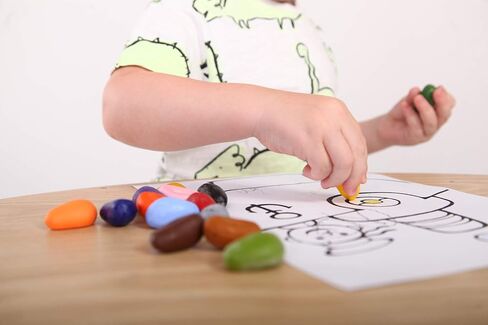 Crayon Rocks Multicultural Skin Tone Crayons for Kids - 12 Diverse Colors, Natural Soy Wax, Ergonomic Pebble Shape for Toddlers, Non-Toxic Art Supplies in Kuwait
