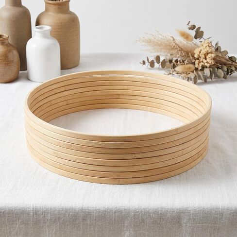 12pcs Round Craft Hoops for Macrame and Floral Wreath Frames in Kuwait