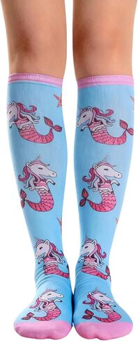 Benefeet Sox Women Girls Funny Novelty Knee High Socks Crazy Cute Over Calf Socks 3D Print Socks Halloween Christmas Cosplay in Kuwait