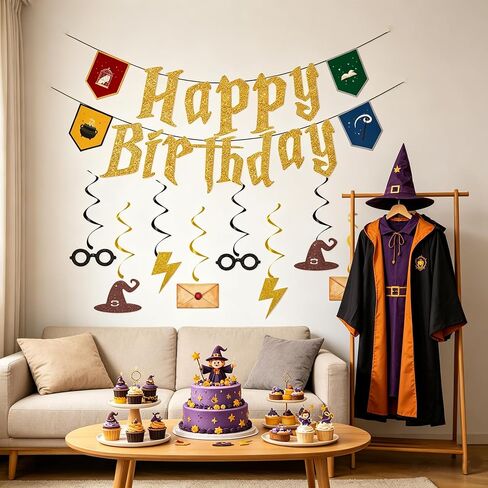 Magic Fantasy Themed Wizard Birthday Party Decorations in Kuwait