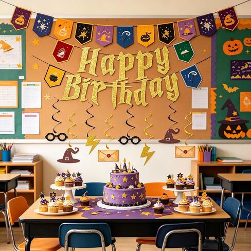 Magic Fantasy Themed Wizard Birthday Party Decorations in Kuwait