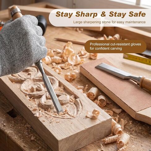 Wood Carving Kit, 25Pcs Wood Carving Tools with Thick Leather Storage Bag in Saudi Arabia