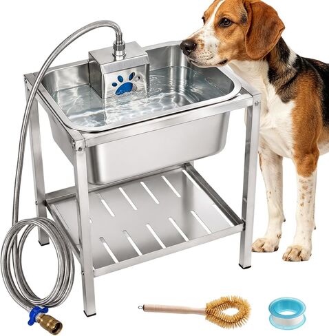 Automatic Dog Water Bowl Dispenser 3.5Gal Auto-Fill Pet Waterer in Saudi Arabia