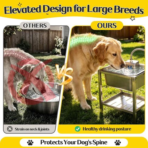 Automatic Dog Water Bowl Dispenser 3.5Gal Auto-Fill Pet Waterer in Saudi Arabia