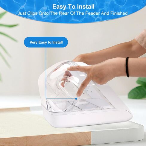 Rear Cover for Automatic Microchip Pet Feeder - Prevents Other Pets Stealing Food from the Back of the Feeder When the lid is Open in Kuwait