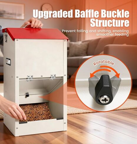 25lbs Automatic Dog Feeder Large Breed Gravity Dog Food Dispenser in Kuwait