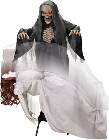 Haunted Hill Farm 7.1-Ft. Reaper Halloween Animatronic in Saudi Arabia
