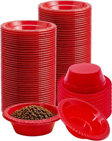 Disposable Pet Bowls, 50 Pcs, 12oz, Black in Kuwait