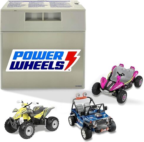 12 Volt 1 Amp Replacement Charger, Compatible for Power Wheels Battery 00801-1778 | 00801-2101, 12v Battery Charger for Ride On Toys and Kids 12V Electric Vehicles Made by Mattel in Kuwait