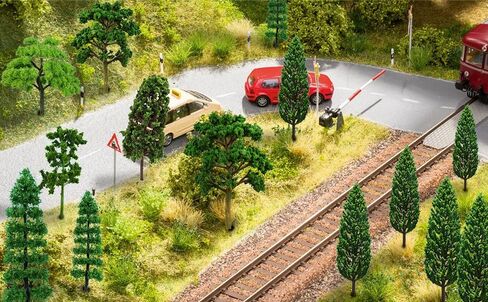 Mixed Model Trees, 42pcs, Diorama Supplies, Fake Mini Trees, Trees for Diorama for Village, Architecture, Natural Green Landscape, Railroad Scenery, DIY Crafts in Kuwait