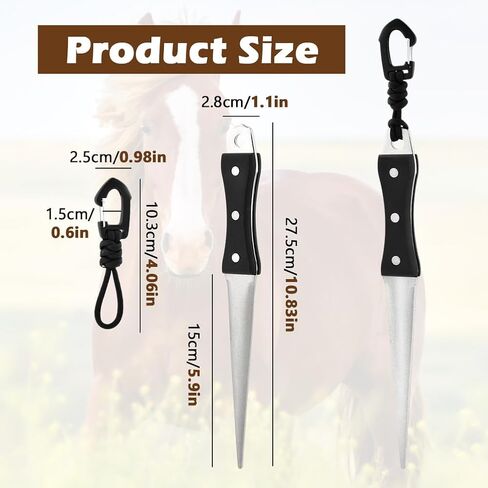 10 Inch Hoof Knife Sharpener Honing Rod, Diamond‑Coated Farrier Tool in Saudi Arabia