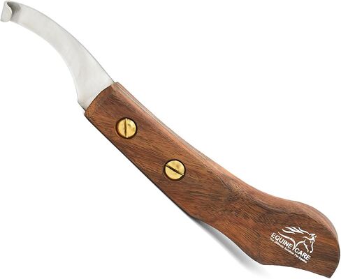 Equine Care Right-Handed Farrier Hoof Knife, Sheesham Wood Handle in Kuwait