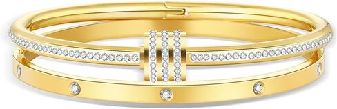 Gold Bracelets for Women 18K Gold Plated Love Friendship Bracelet With Cubic Zirconia Cuff Bangle Jewelry Set Witness the Gift of Love in Kuwait